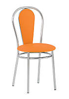 Обеденный кухонный стул Флорино Florino chrome EV-2 оранжевый Новый Стиль (заказ крастно 4шт.)