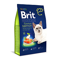 Brit Premium by Nature Sterilized Salmon 8 кг сухой корм для котов (166443-13) OD