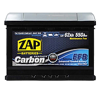 Автомобильный аккумулятор ZAP Carbon EFB 62Ah 550A R+ (правый +) L2 (562 05)