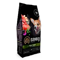 Savory All Breed Sterilised Rich in Turkey 1 кг сухой корм для собак (171238-13) OD