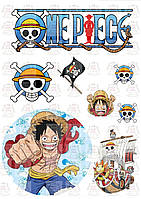 Вафельна картинка для торта аніме One Piece (101223)