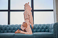 Теплая Женская Эротическая Пижама С Карманом На Попе Розовая Advert Тепла Жіноча Еротична Піжама З Кишенею На