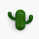 Кольоровий декоративний гачок для одягу та аксесуарів Cactus зелений, фото 3