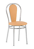 Обідній кухонний стілець Флоріно Florino chrome V-17 персиковий Новий Стиль (замовлення кратно 4шт.)