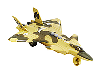 Игрушечный военный самолет со светом и звуком инерционный Combat Series Коричневый