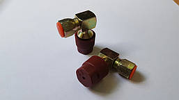 Автоадаптер HP 1/4 з R12 на R134 кутовий 90 градусів R12/R134 (DRA730UN +88,042)Італія