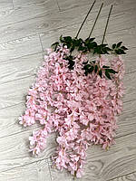Штучна гліцинія. Гілки декоративної гліцинії (115 см, рожева, New model), фото 6