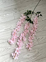 Штучна гліцинія. Гілки декоративної гліцинії (115 см, рожева, New model), фото 5