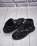 Чоловічі теплі зимові стильні черевики  з натуральної шкіри Пума model-Р, фото 5