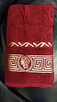 Рушник лицевий Цезар 50х90см Parisa Home Узбекистан бордо 430г/м
