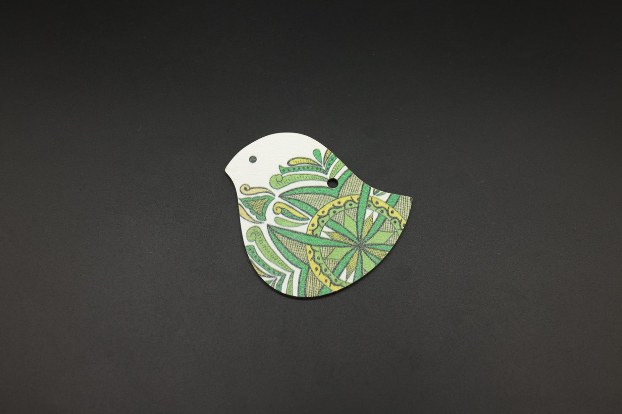 Дерев'яна новорічна іграшка з друком. 85х80мм