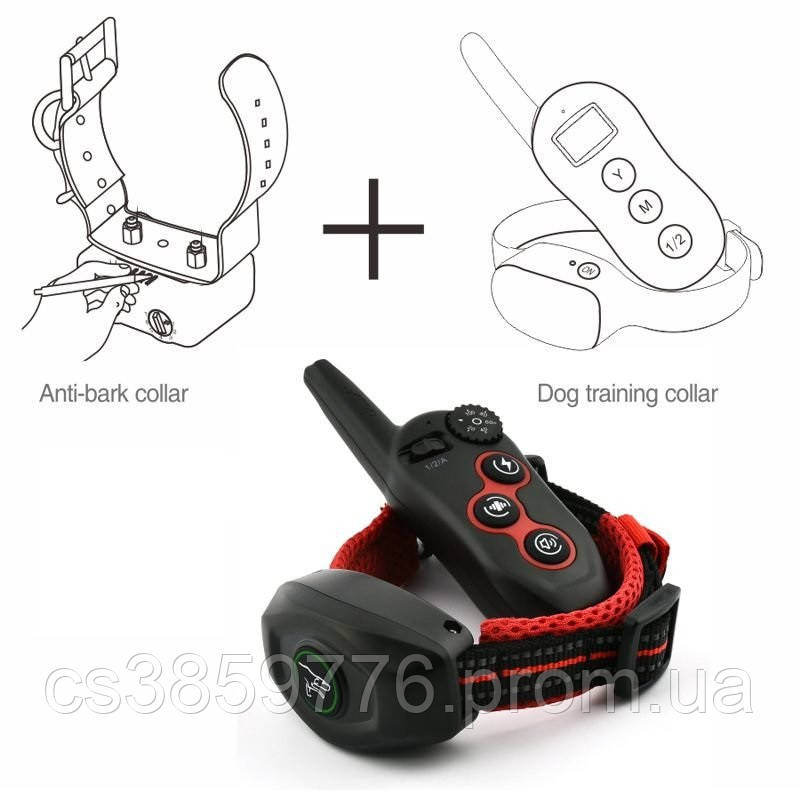 Электронный ошейник для дрессировки + антилай (43-53 см) Dobe DB 400, Ошейник для контроля собак EAA - фото 4 - id-p1963499342