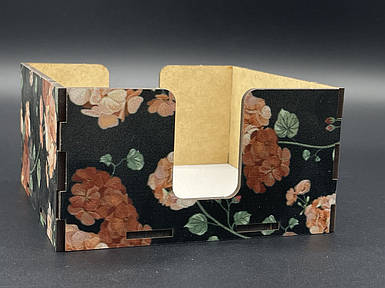 Серветниця з УФ-друком. 12,5х12,5х6,5см