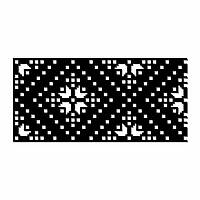 Трафарет 1 мм багаторазовий для штукатурки та фарбування Вишиванка 610х292 мм tds-14.1