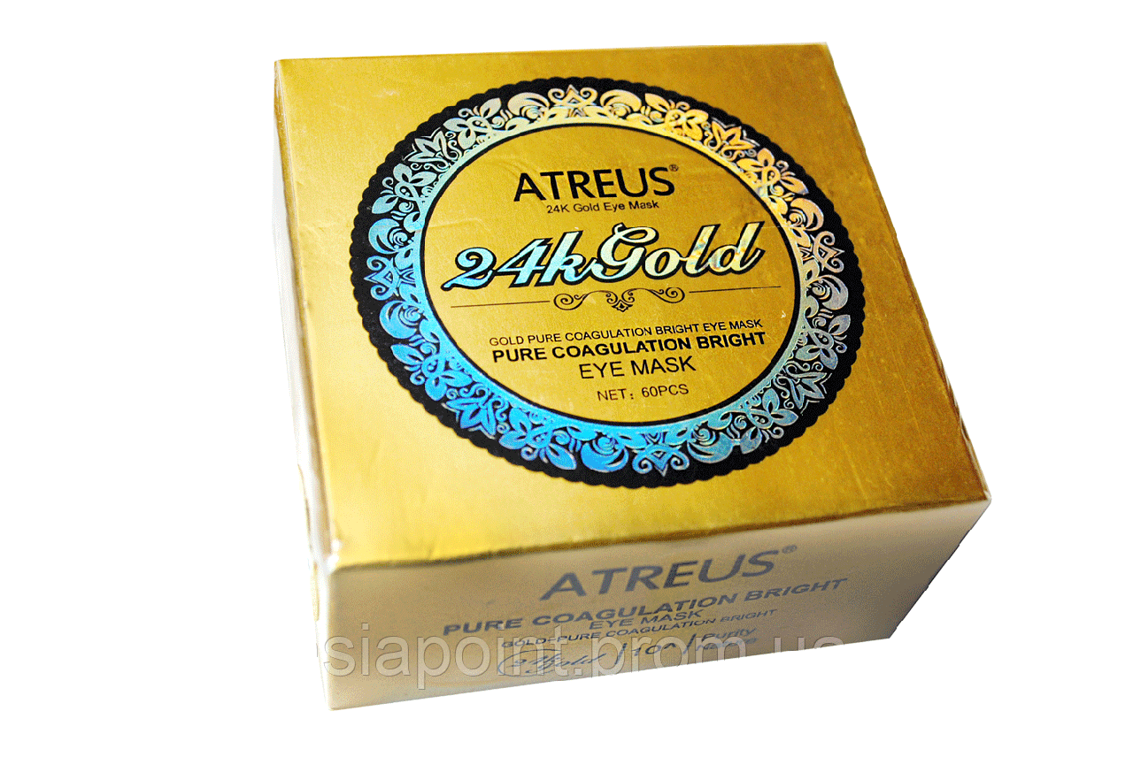 Гидрогелевые патчи для глаз Atreus 24k Gold Eye Mask, 60 шт - фото 2 - id-p1963500138