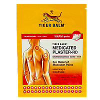 Тигровый согревающий красный пластырь Tiger Balm Medicated Plaster-RD