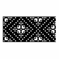 Трафарет 3 мм багаторазовий для штукатурки Вишиванка 672х322 мм tds-14