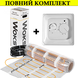Комплекти нагрівальних матів Woks Woksmat-160 з механічним терморегулятором