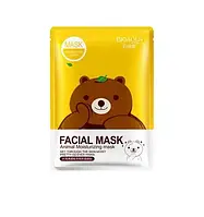 Тканевая маска с экстрактом зеленого чая Bioaqua Facial Mask Animal , 30g