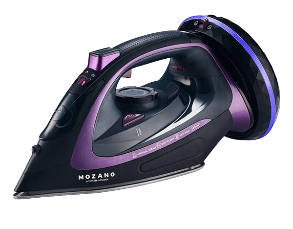 Праска безпровідна Mozano AGD/ZEL/01#FIOLET (2600 Вт, антипригарна підошва, автовідключення, паровий удар)