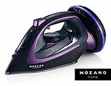 Праска безпровідна Mozano AGD/ZEL/01#FIOLET (2600 Вт, антипригарна підошва, автовідключення, паровий удар), фото 6
