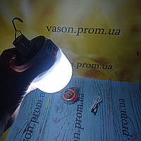 Светодиодная аккумуляторная лампа для кемпинга подвесная лампа фонарь светильник Кемпинговая лампа с крючком