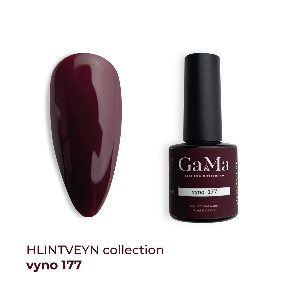 Гель-лак Ga&Ma Вино 177 Hlintveyn collection, 10 мл