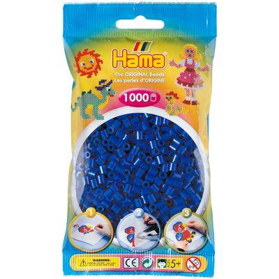 Набор для творчества Hama синих бусин 1000 шт термомозаика (207-08) (код 1380219)