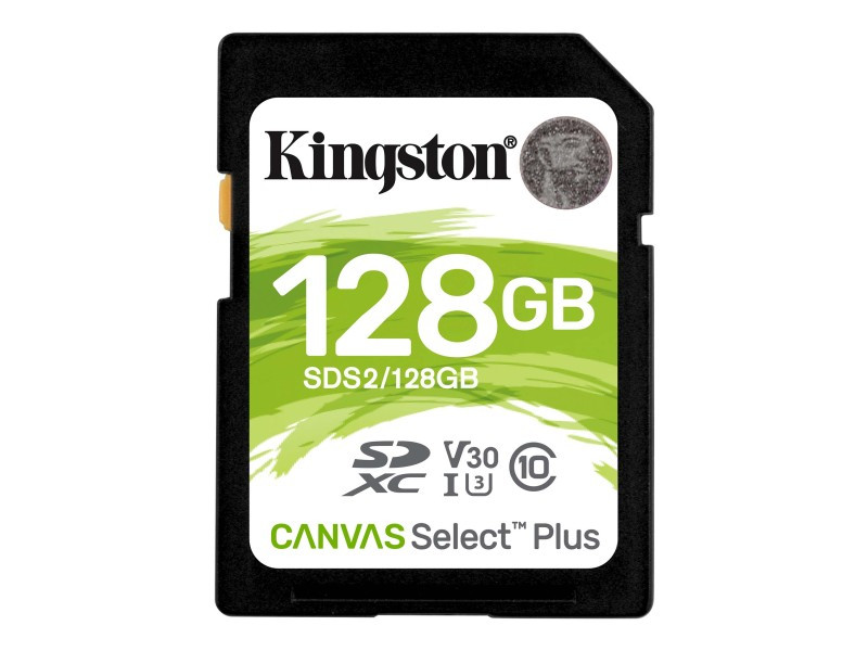 Карта пам'яті Kingston 128GB SDXC UHS-I/U3 Class 10 Canvas Select Plus R100/W85MB/s (SDS2/128GB)