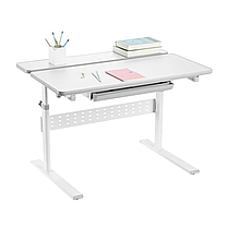 Комплект парта-трансформер Fundesk Colore Grey + дитяче ортопедичне крісло Cubby Magnolia Grey, фото 3