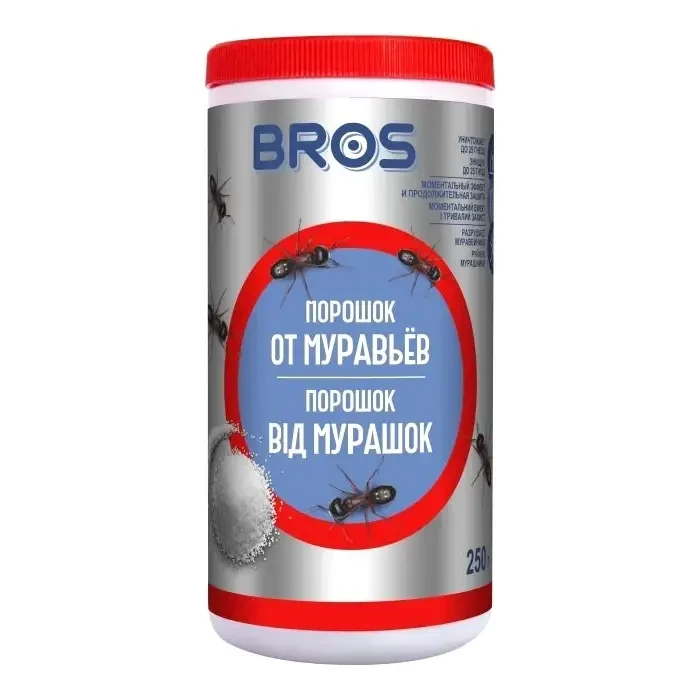 Кристалічний порошок від мурах, 250 г, Bros