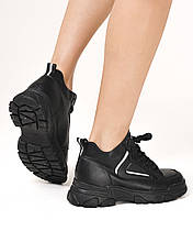 Кросівки зимові Prima d'Arte 8553 37 чорні шкіра 36