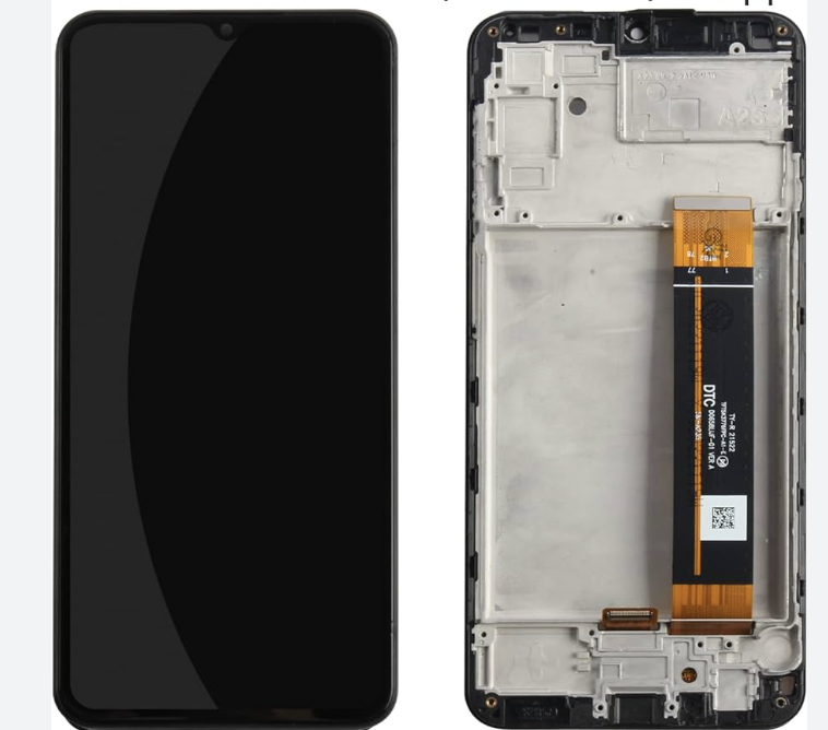 Дисплей (екран) для Samsung A235F Galaxy A23 + тачскрин, чорний, оригінал (54) з передньою панеллю