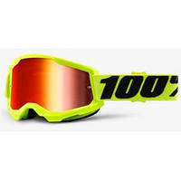 Детские очки 100% STRATA 2 Youth Goggle Yellow - Mirror Red Lens