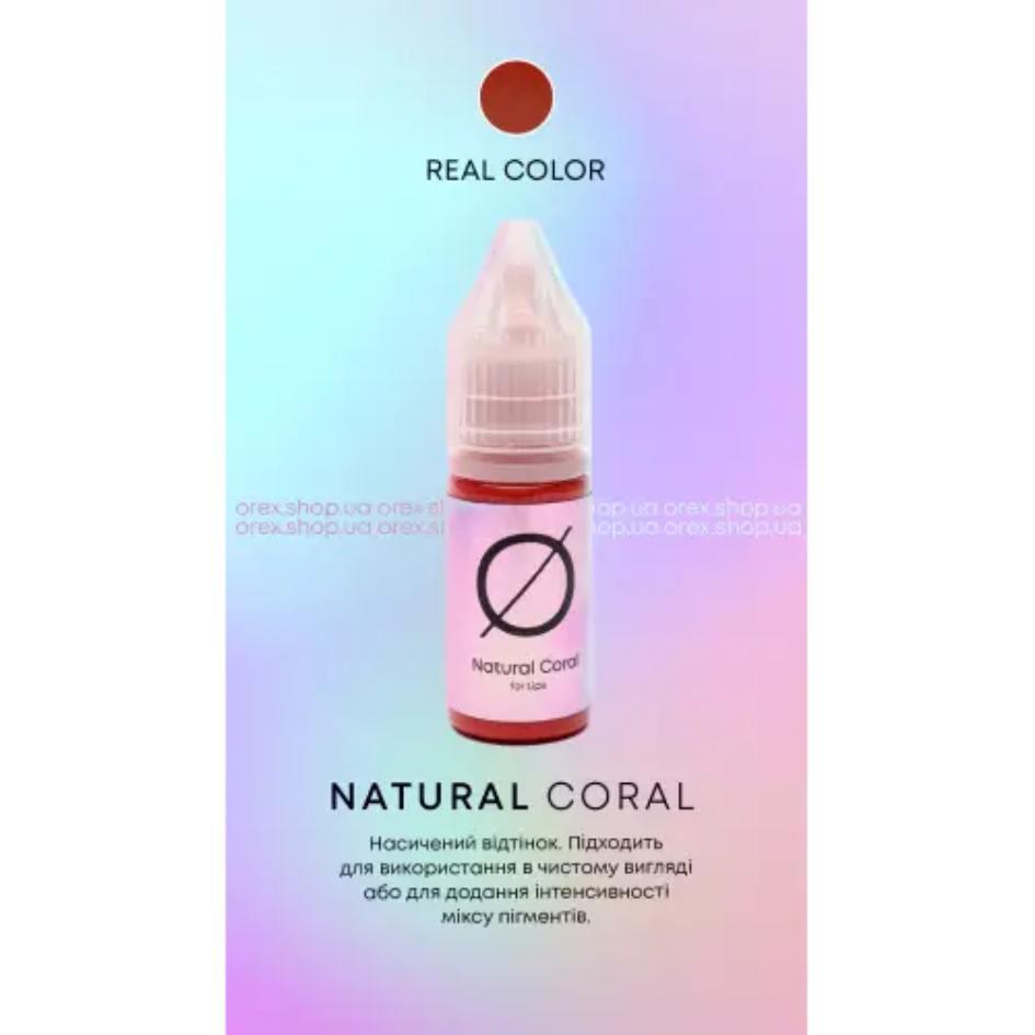Пігмент Orex Lips Natural Coral для перманентного макіяжу, 10 мл