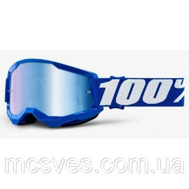 Дитячі окуляри 100% STRATA 2 Youth Goggle Blue — Mirror Blue Lens
