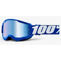 Детские очки 100% STRATA 2 Youth Goggle Blue - Mirror Blue Lens