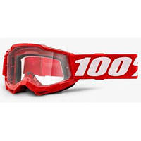 Детские очки 100% ACCURI 2 Youth Goggle Red - Clear Lens