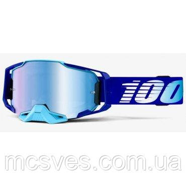Окуляри 100% Goggle ARMEGA Goggle Royal — Mirror Blue Lens