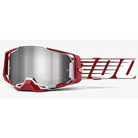 Очки 100% Goggle ARMEGA Goggle Oversized Deep Red - Flash Silver Lens