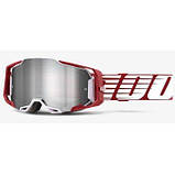 Очки 100% Goggle ARMEGA Goggle Oversized Deep Red - Flash Silver Lens, фото 3