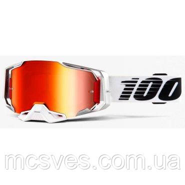 Окуляри 100% Goggle ARMEGA Goggle Lightsaber — Mirror Red Lens