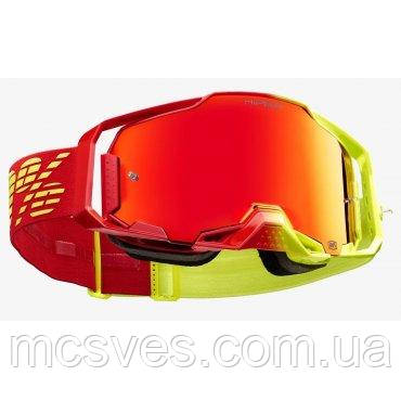 Окуляри 100% Goggle ARMEGA Goggle HiPER Solaris — Mirror Red Lens
