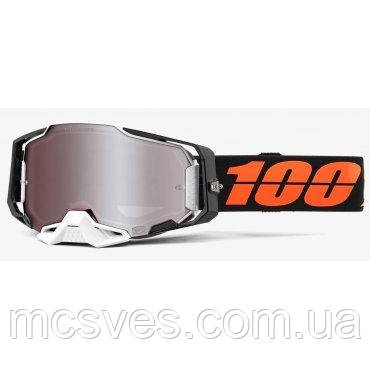 Окуляри 100% Goggle HiPER Blacktail — Mirror Silver Lens