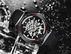 Ударостійкий чоловічий годинник в стилі Carrera, наручний годинник механічний водонепроникний протиударний