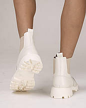 Черевики Челсі Kento 2040 40 молочні шкіра 36, фото 5