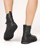 Черевики на прихованій танкетці Phany 115403 40 чорні шкіра 36, фото 2