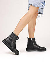 Черевики на прихованій танкетці Phany 115403 40 чорні шкіра 36, фото 5