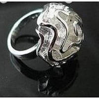 Женское Кольцо из серебра в виде цветка Роза - стерлинговое серебро