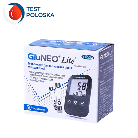 Тест-смужки GluNeo Lite 50 шт., фото 1